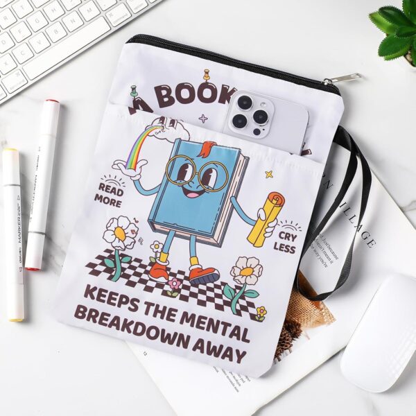 funny reading book sleeve design