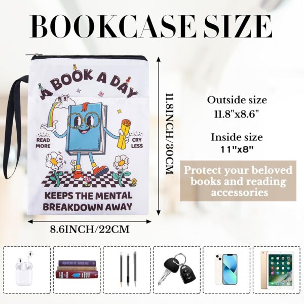 funny reading book sleeve size
