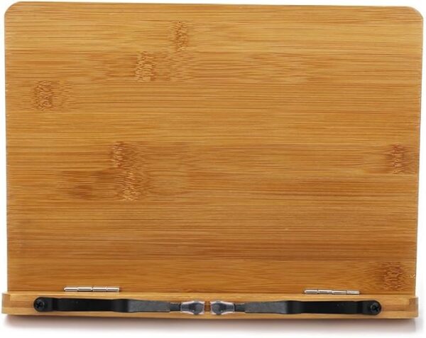 bamboo book stand front view