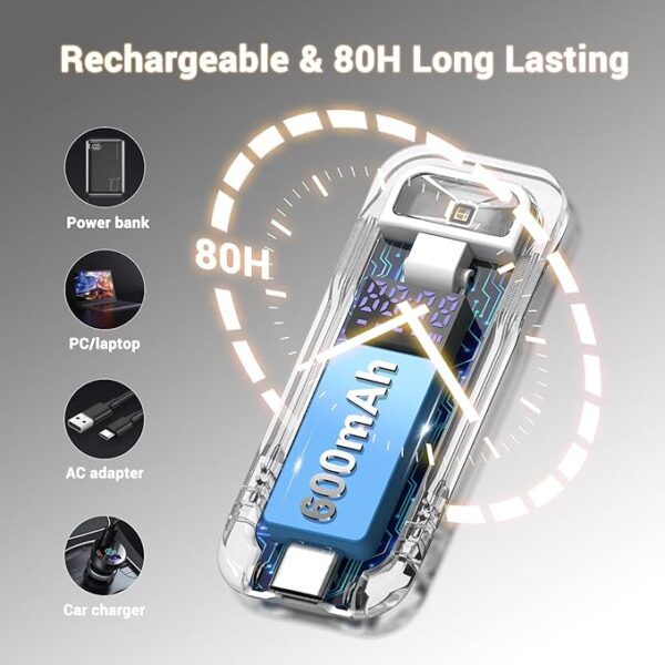 digital book light rechargeable