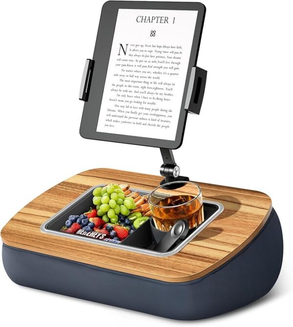pillow stand with snack bowl