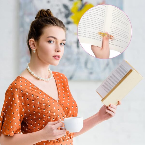 resin book page holder for reading