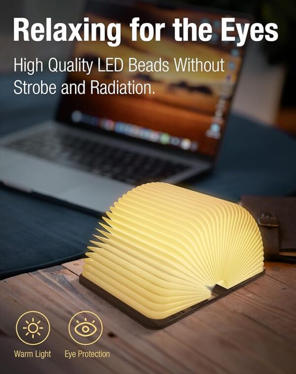 wooden book lamp design