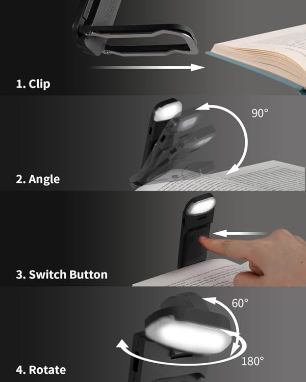 clip on booklight design