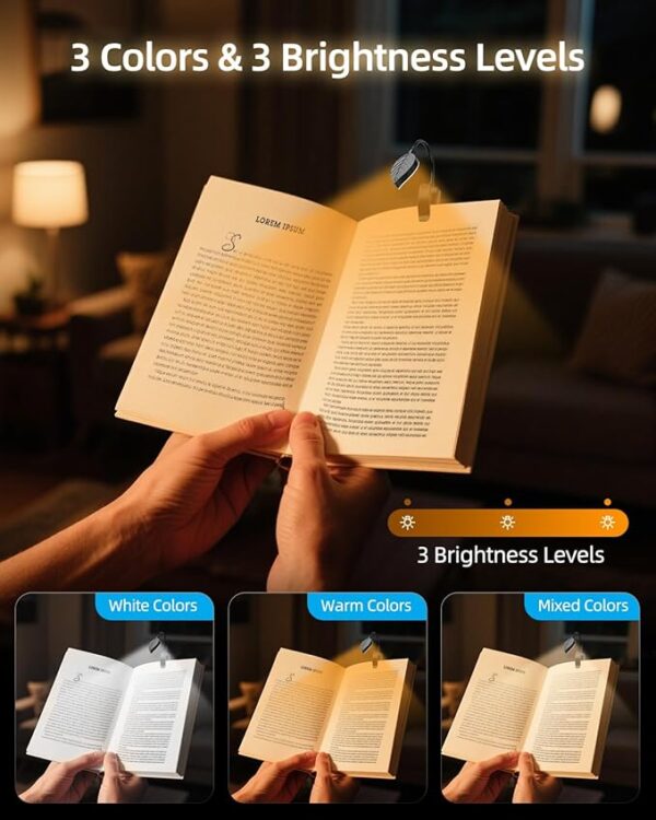 leaf reading book light brightness