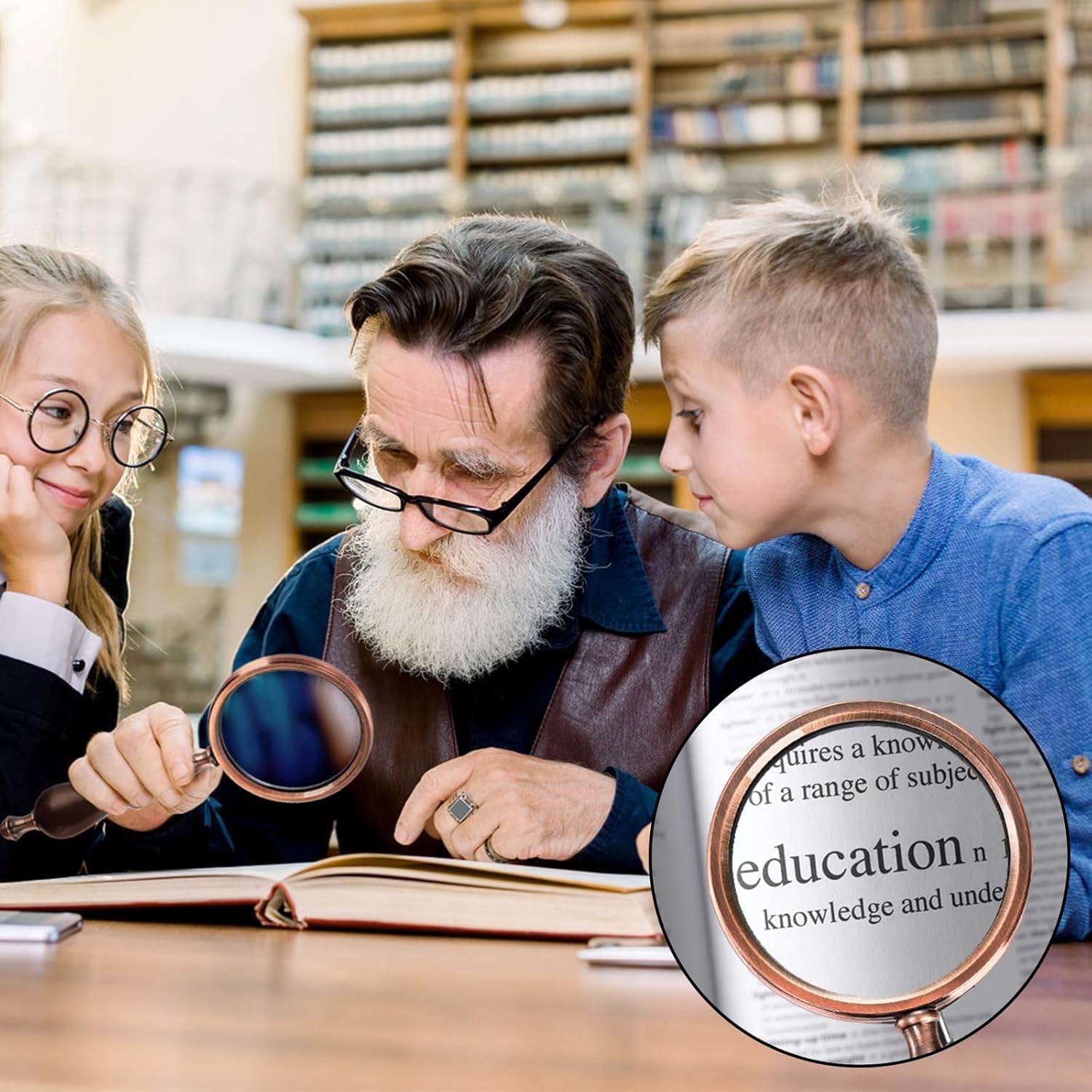 Hiceeden magnifying glass for reading