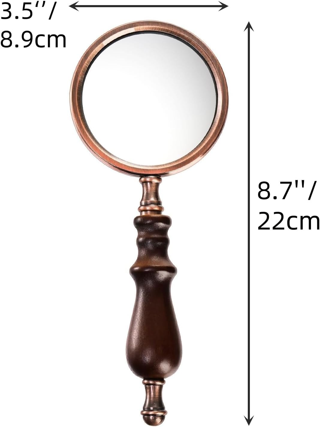 Hiceeden magnifying glass measurement