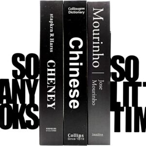 So Many Books, So Little Time Bookends