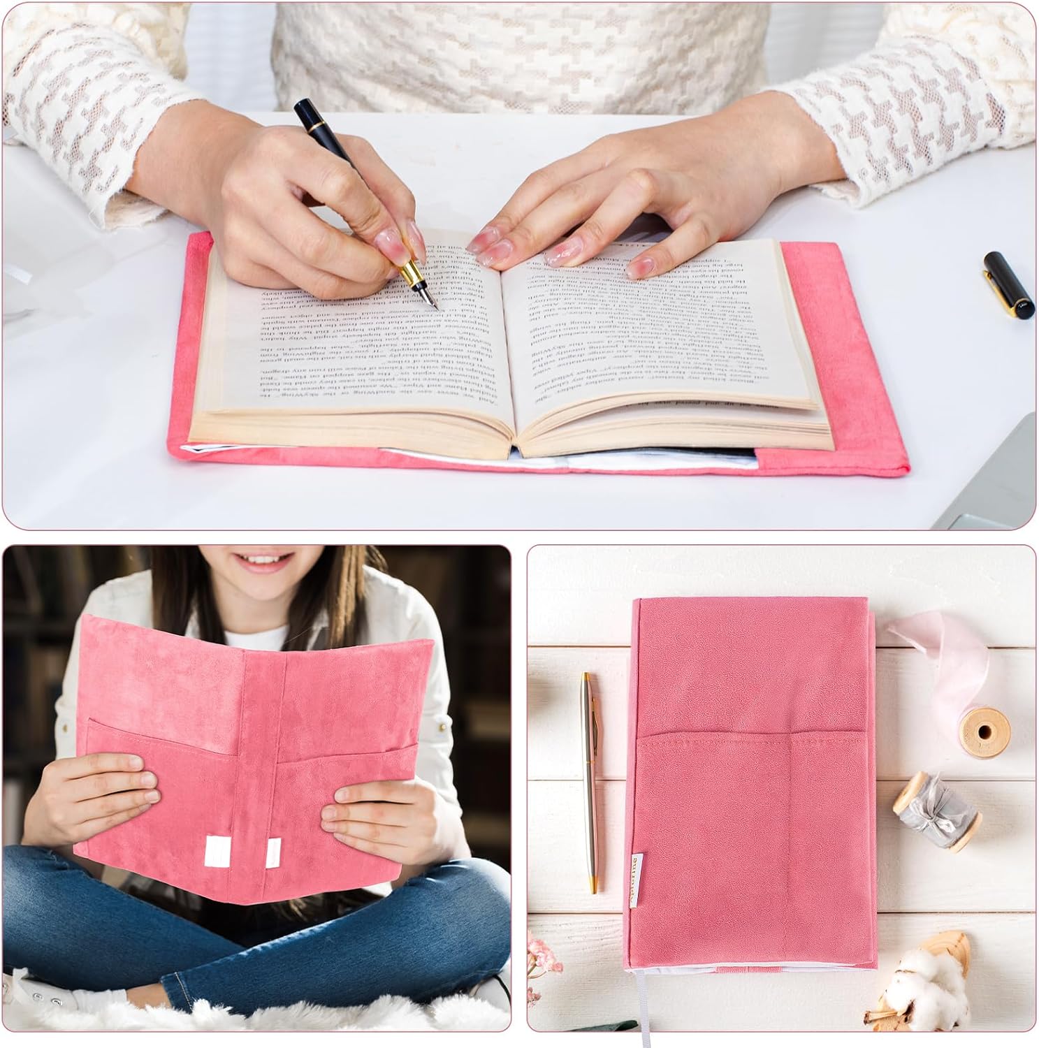 pink velvet book cover