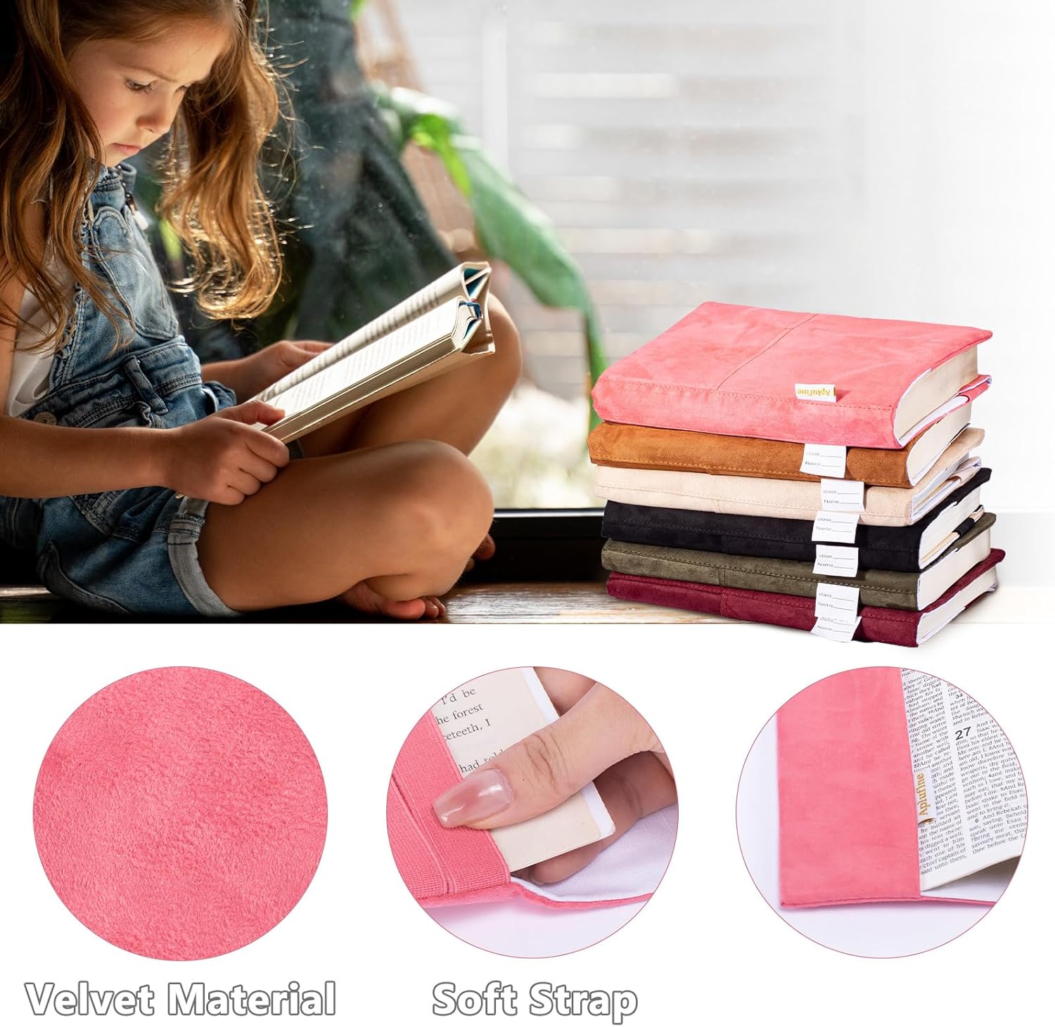 velvet book cover details