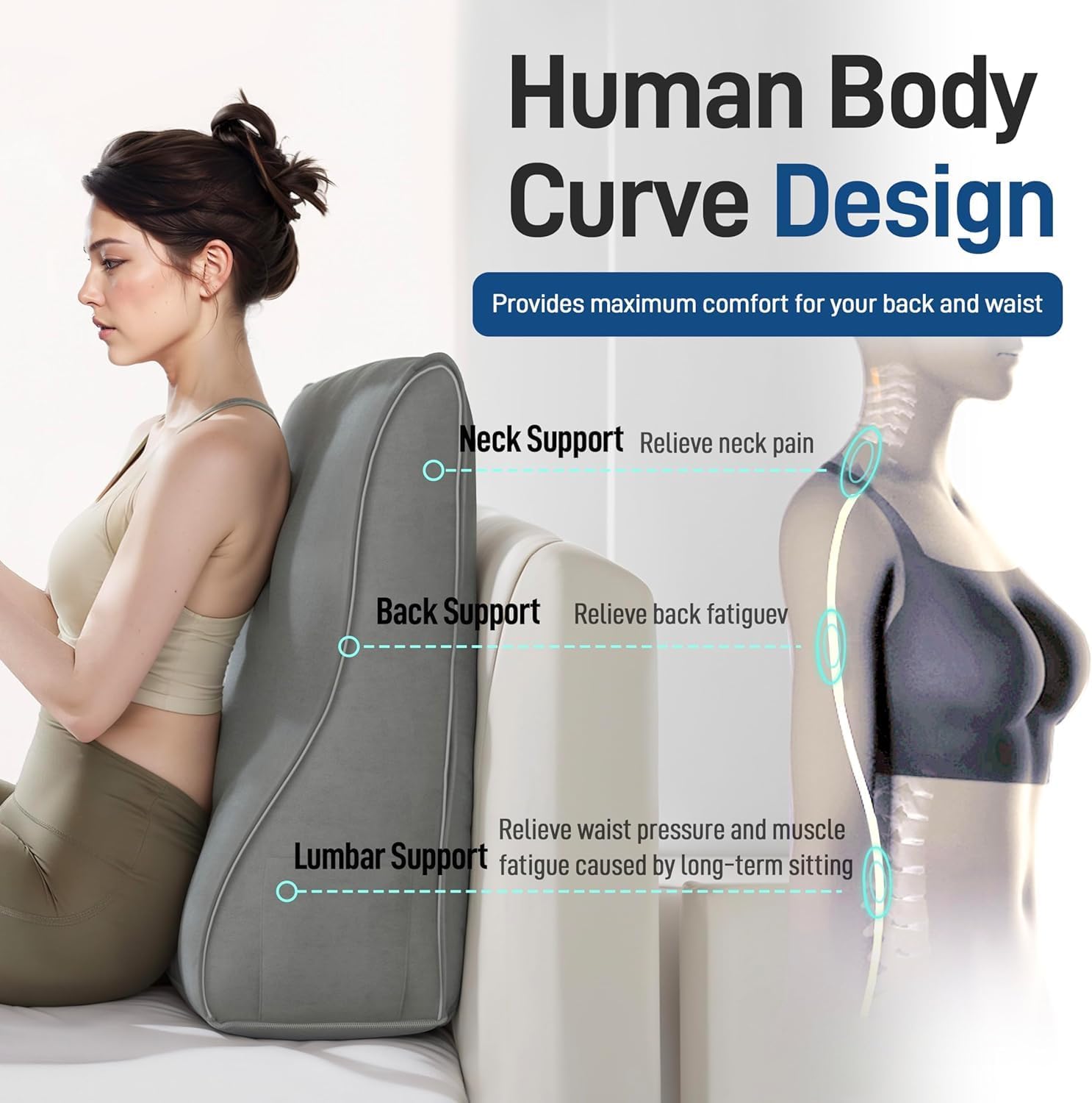 Daneey reading pillow body support