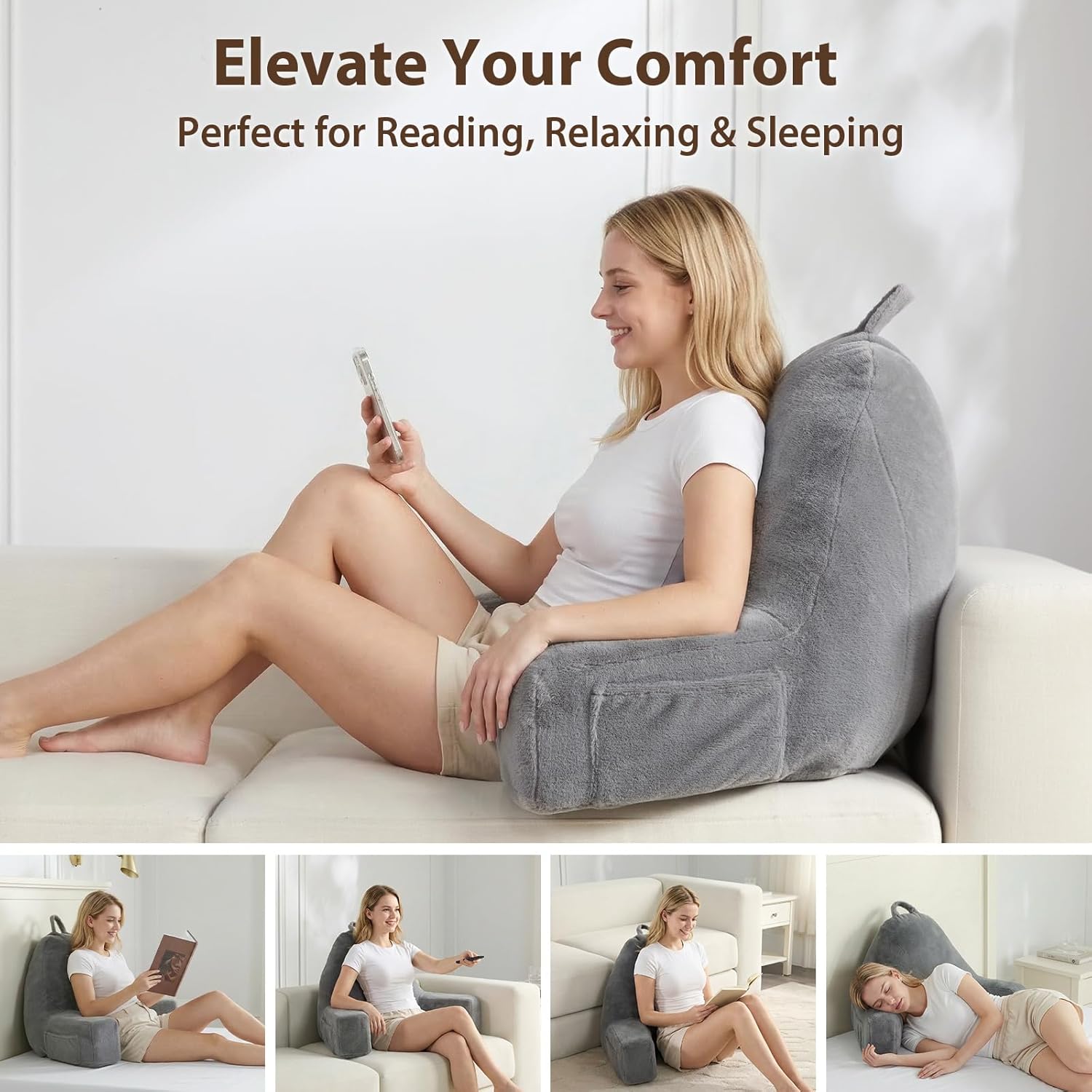 Quilmfoam reading pillow uses
