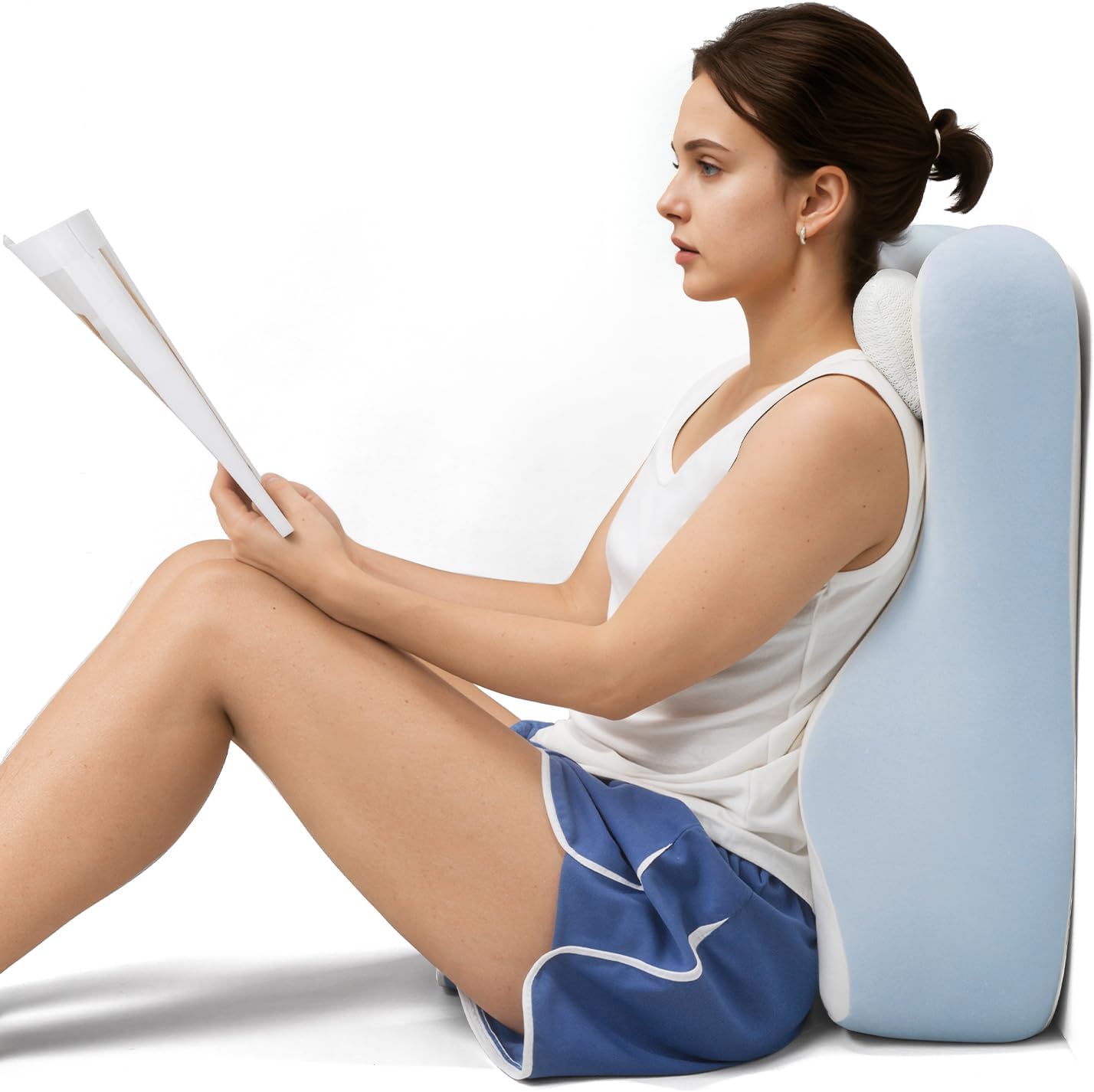S curve reading pillow