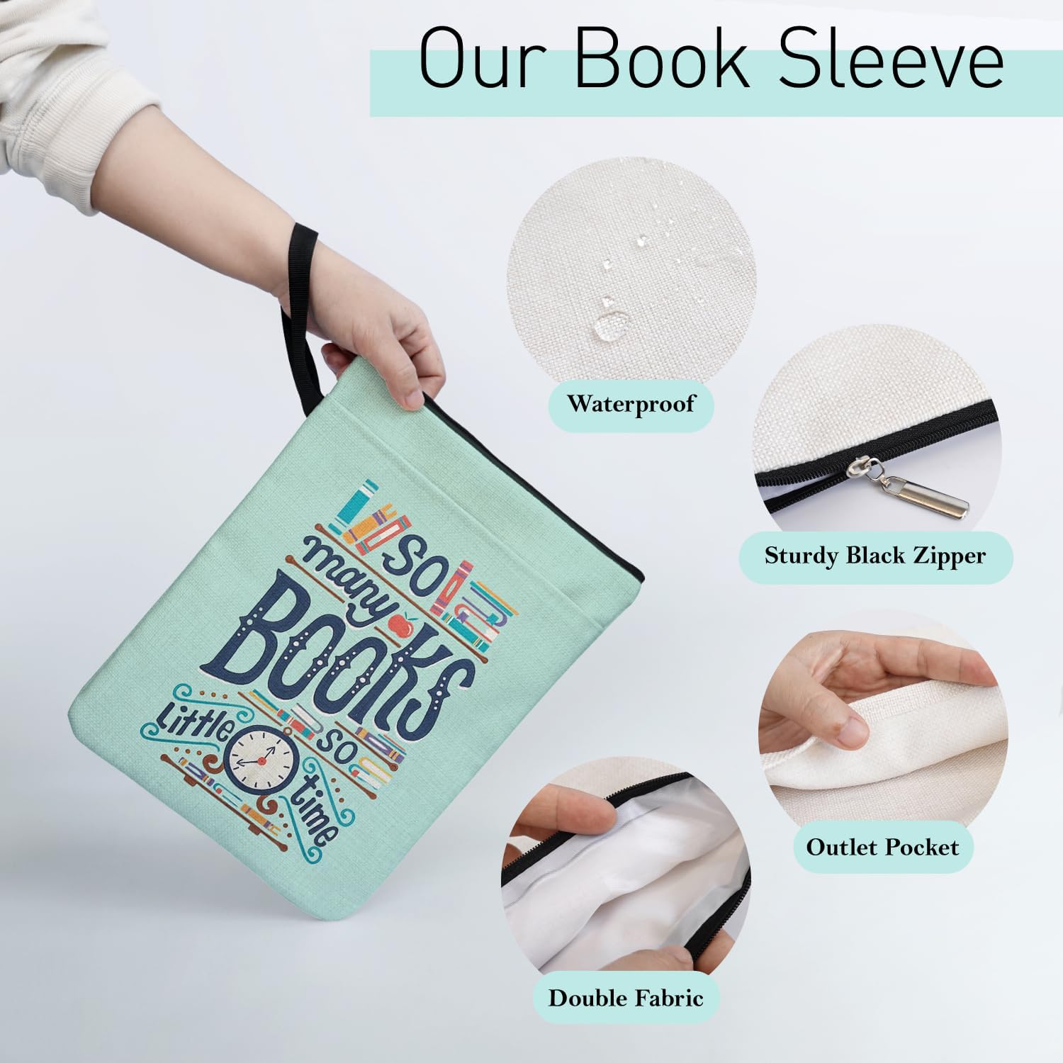 so many books book sleeve details