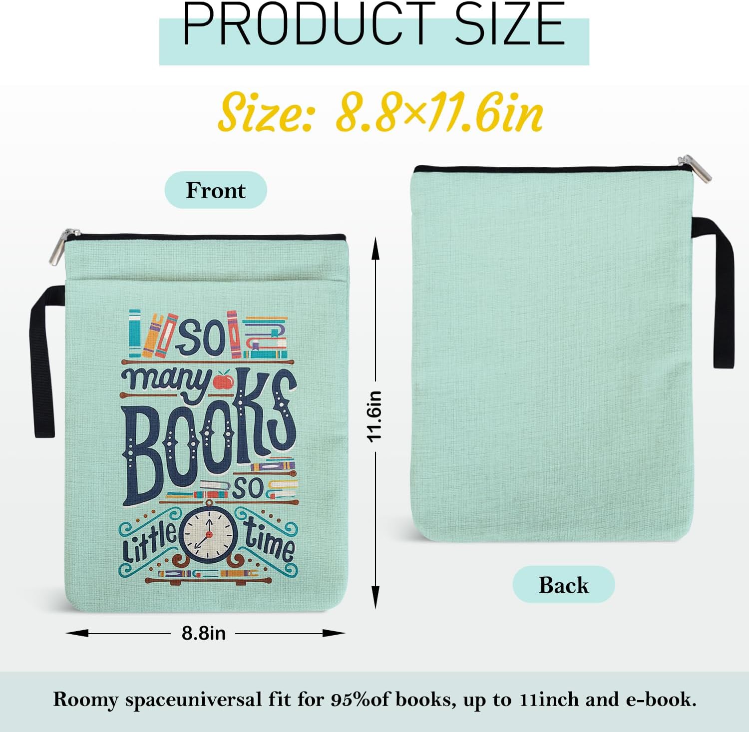 so many books book sleeve size